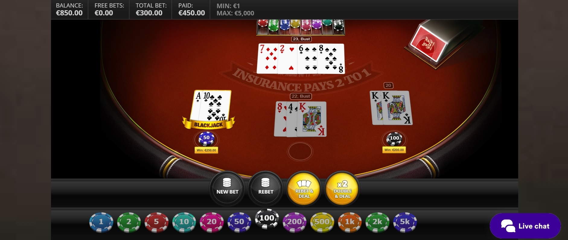 Online spielen Blackjack Casumo