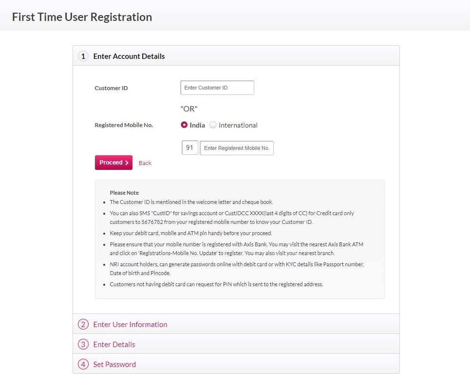Anmeldung für Netto-Bankeinlagen