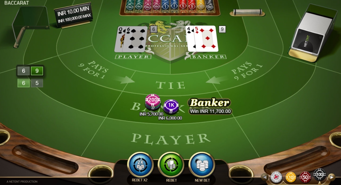 Spielen Sie Online-Baccarat