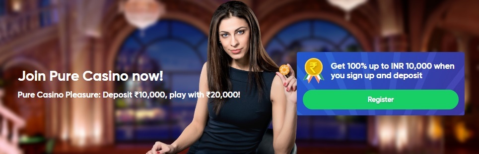 Pure Casino Willkommensbonus Banner